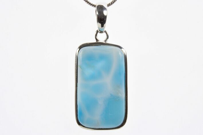 Stunning, Larimar Pendant (Necklace) - Sterling Silver #303220